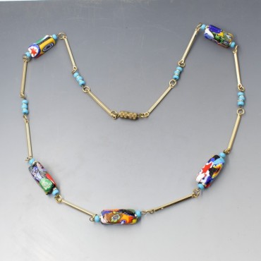 Venetian glass best sale beads necklace